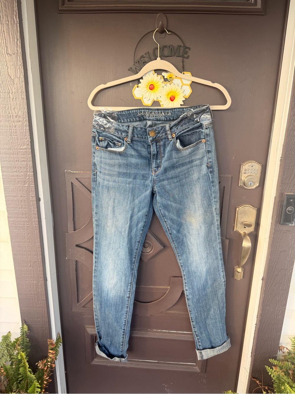 American Eagle Outfitters Light Blue Boyfriend Jeans